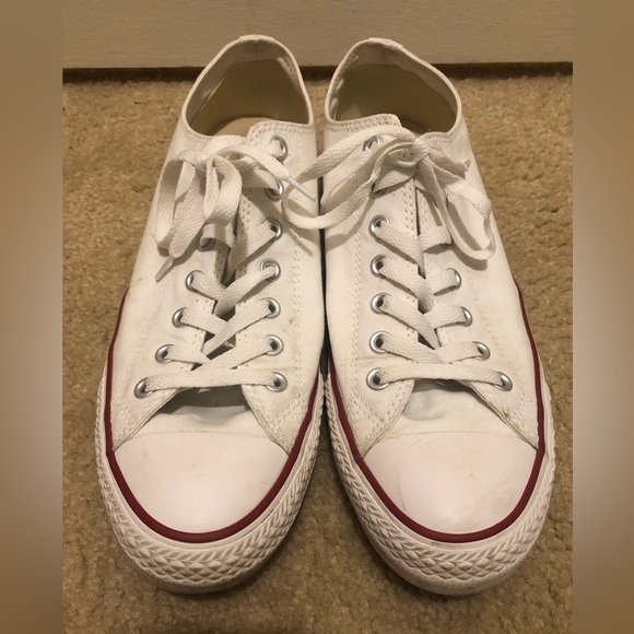 Converse All Star White Low Cut Shoes Size 11.5 - Picture 5 of 7